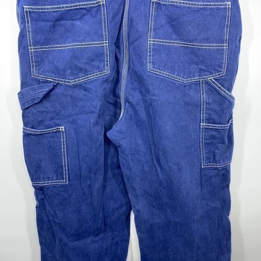 Big Smith Denim Hipster Carpenter Bib Overalls 36x32